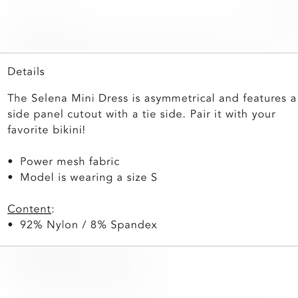 Beach Bunny Swimwear Selena Mini Dress Cover Up - Picture 4 of 6